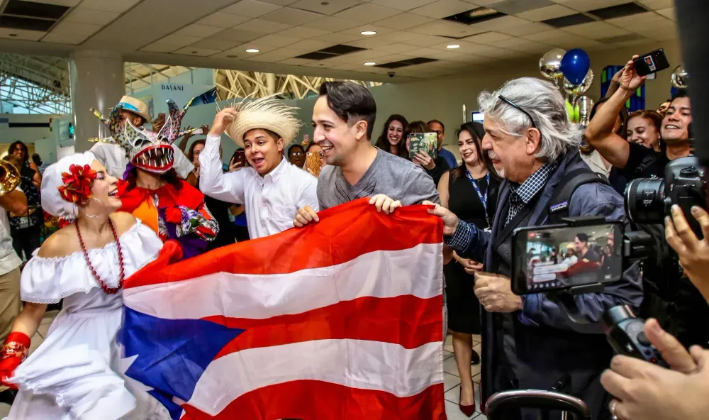 musical star Lin-Manuel Miranda arrives in Puerto Rico for role reprisal of Hamilton
